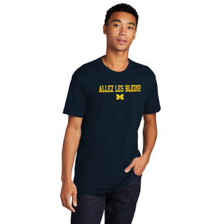 Michigan Go Blue French NLA T-Shirt - Midnight Navy