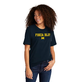 Michigan Go Blue Italian NLA T-Shirt - Midnight Navy