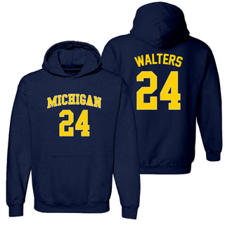 Michigan NIL Walters 24 Hoodie - Navy