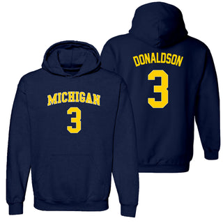 Michigan NIL Donaldson 3 Hoodie - Navy