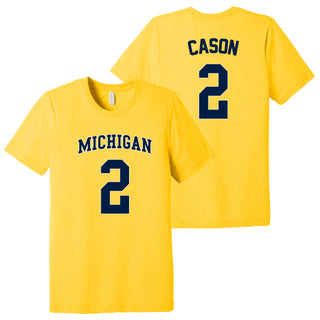 Michigan NIL Cason 2 Canvas Triblend T-Shirt - Yellow Gold