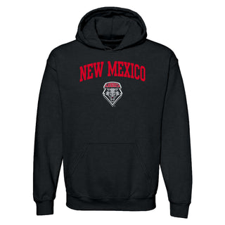 University of New Mexico Lobos Arch Logo Cotton Hoodie - Black