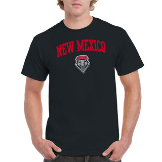 University of New Mexico Lobos Arch Logo Cotton T-Shirt - Black