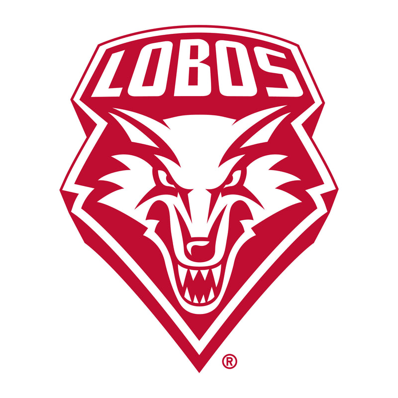 University of New Mexico Lobos Primary Logo Cotton Womens T-Shirt - White