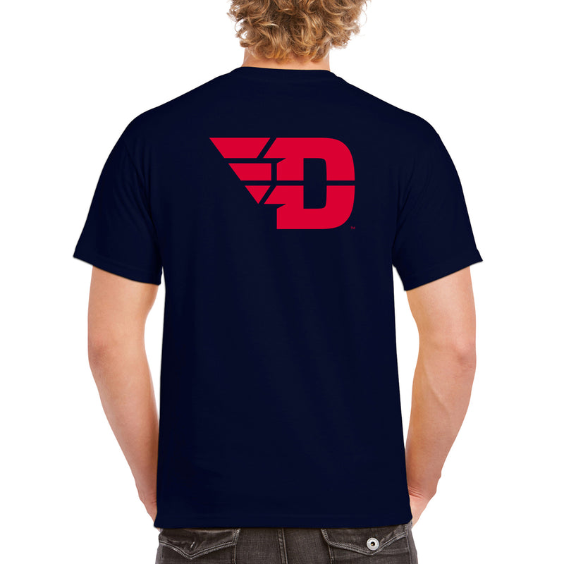 Dayton Front Back Print T-Shirt - Navy