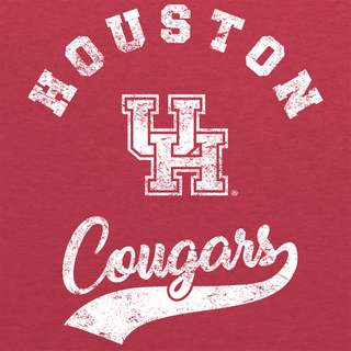 Houston Retro Script NLA Triblend - Vintage Red