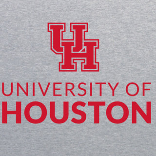 University of Houston Cougars Institutional Logo Short Sleeve T Shirt - Sport Grey