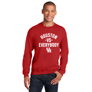 Houston Vs Everybody Crewneck Sweatshirt - Red