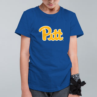 Pittsburgh Panthers Primary Logo Youth T-Shirt - Royal