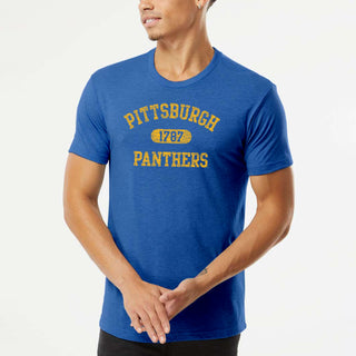 Pittsburgh Athletic Arch Triblend T-Shirt - Vintage Royal