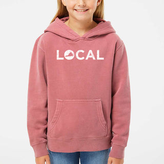 Virginia LOCAL Youth Midweight Pigment-Dyed Hoodie - Pigment Maroon