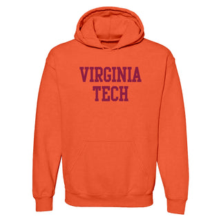 Virginia Tech Basic Block Hoodie - Orange