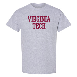 Virginia Tech Basic Block T-Shirt - Sport Grey