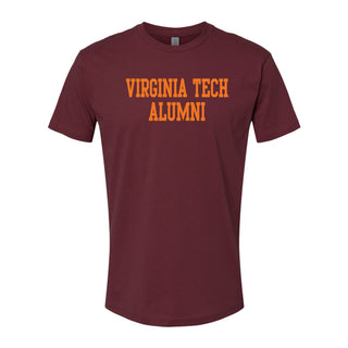 Virginia Tech Block Alumni Premium Cotton T-Shirt - Maroon