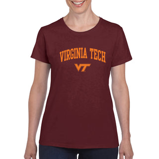 Virginia Tech Arch Logo Womens T-Shirt - Maroon