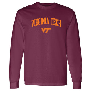 Virginia Tech Arch Logo Long Sleeve - Maroon