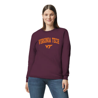 Virginia Tech Arch Logo Long Sleeve - Maroon