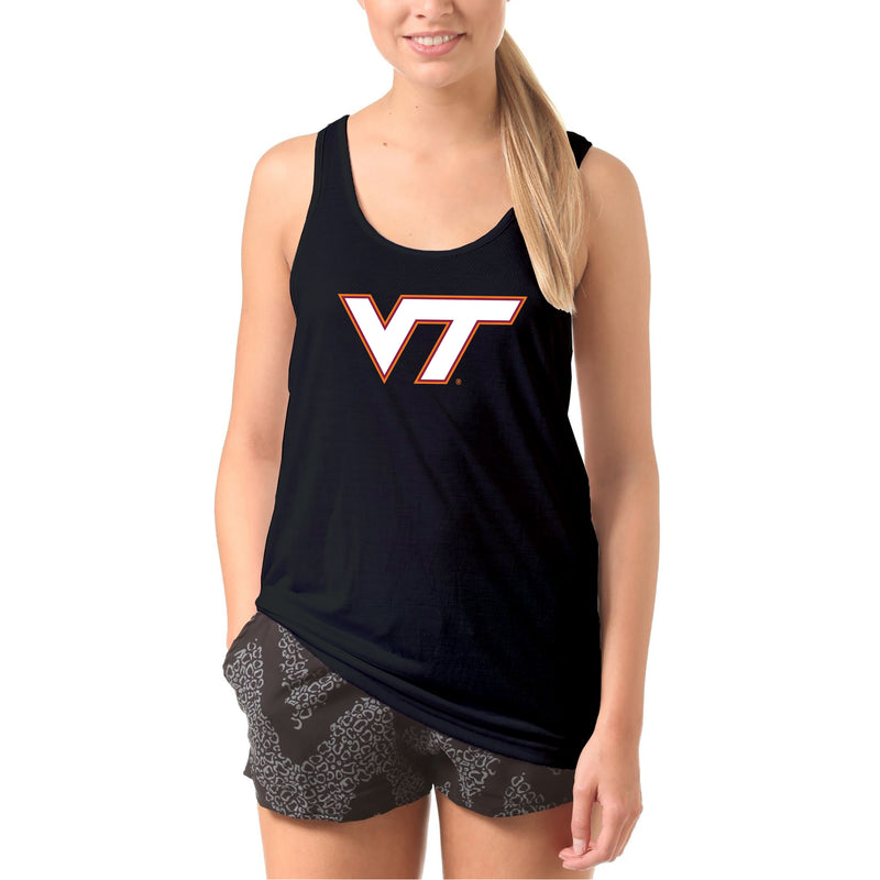 Virginia Tech Primary Logo Tank Top - Black