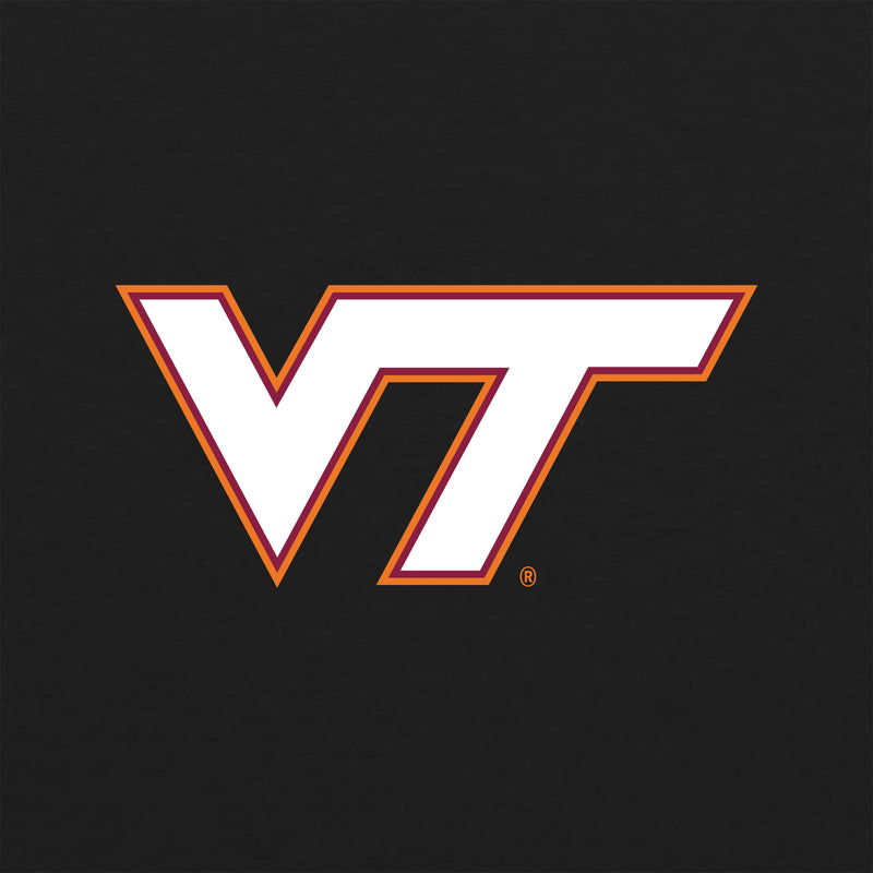 Virginia Tech Primary Logo Triblend T-Shirt - Vintage Black