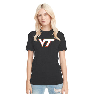 Virginia Tech Primary Logo Triblend T-Shirt - Vintage Black