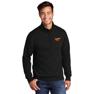 Virginia Tech Primary Logo LC Q-Zip - Black