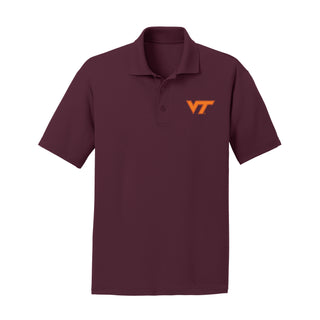 Virginia Tech Primary Logo LC Polo - Maroon