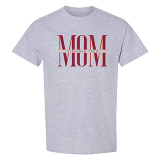 Virginia Tech Classic Mom T-Shirt - Sport Grey