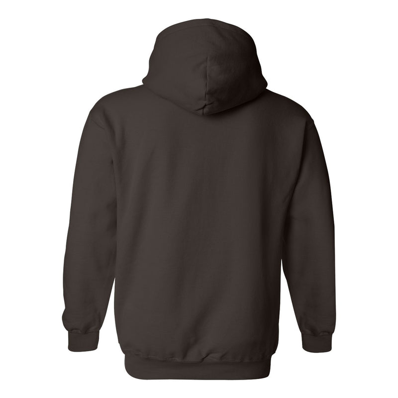 Western Michigan University Broncos Arch Logo Hockey Hooded Sweatshirt - Dark Chocolate