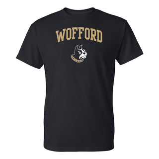 Wofford College Terriers Arch Logo T Shirt - Black