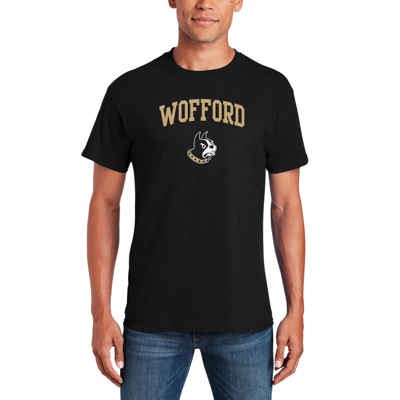 Wofford College Terriers Arch Logo T Shirt - Black