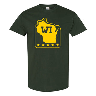 Wisconsin Stars T-Shirt - Forest