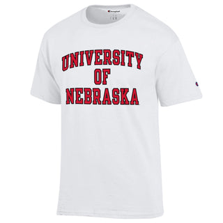 University of Nebraska Champion Basic T-Shirt - White