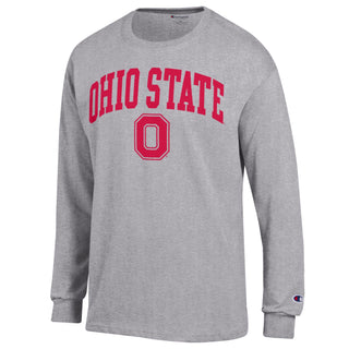 Ohio State Arch Logo Champion Basic Long Sleeve - Oxford