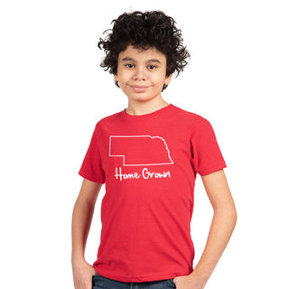 Nebraska Home Grown Youth NL CVC T-Shirt - Red