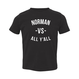 Norman vs All Y'all Toddler T-Shirt - Black