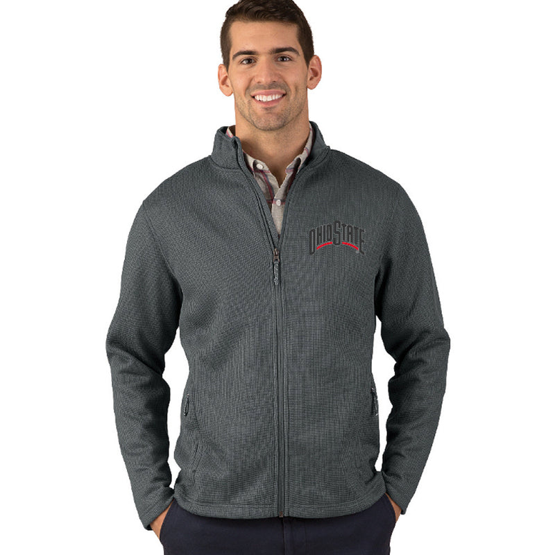 Ohio State Rib Jacket - Grey