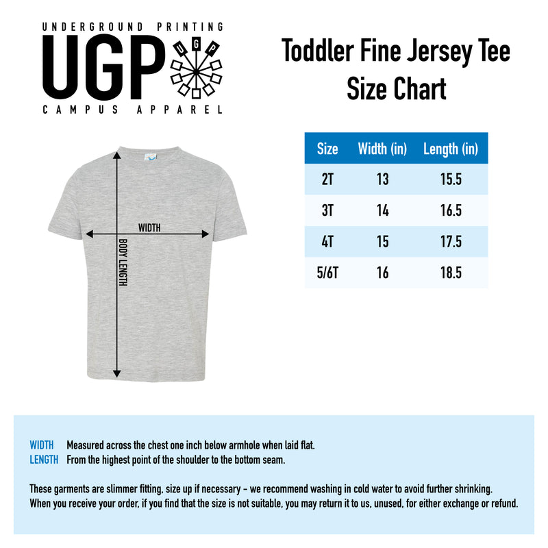 Florida Atlantic University Owls Arch Logo Toddler Short Sleeve T Shirt - Navy