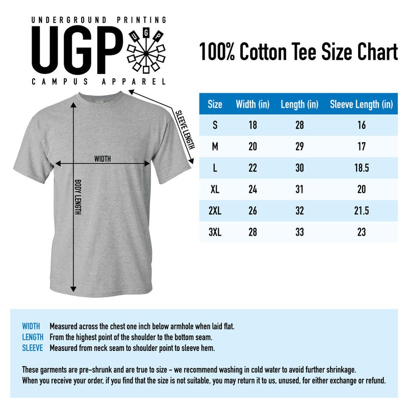 University of Houston Cougars Basketball Dribble Basic Cotton Short Sleeve T Shirt - White