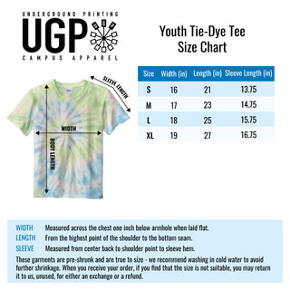 Motown WV Tie-Dye Youth Tee - Watercolor Spiral