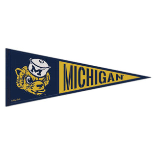 Michigan Wolverines College Vault VAULT Wool Pennant 13" x 32"