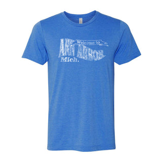 Welcome Ann Arbor BC CVC T-Shirt - Heather True Royal