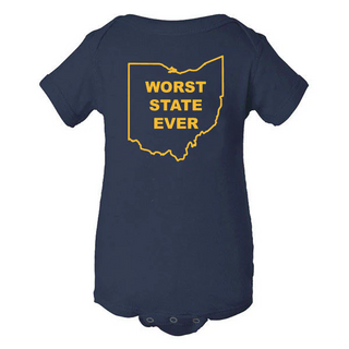 Worst State Ever OH Infant - Navy