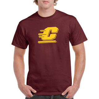 Central Michigan University Chippewas Action C Short Sleeve T Shirt - Maroon