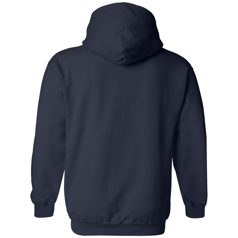 Upper Iowa University Peacocks Arch Logo Heavy Blend Hoodie - Navy