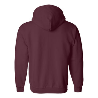 Loyola University Chicago Rambler Left Chest Logo Full Zip Hoodie - Maroon