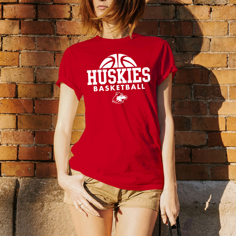 Northern Illinois University Huskies Basketball Hype Short Sleeve T Shirt - Red