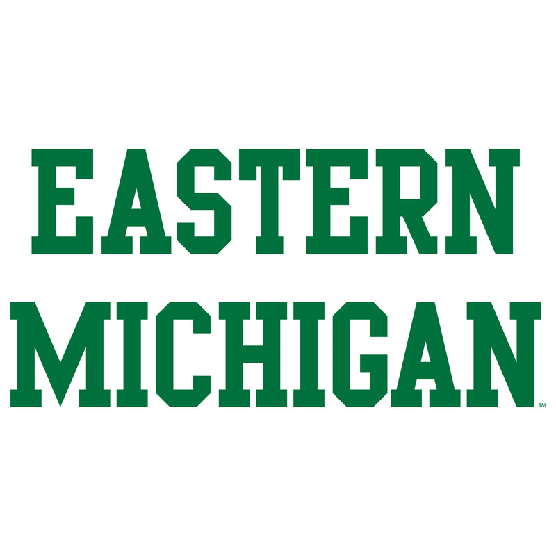 Eastern Michigan University Eagles Basic Block Short Sleeve T Shirt - White