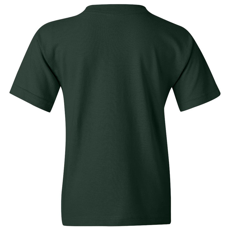 Lake Erie College Storm Basic Block Youth Short Sleeve T Shirt - Forest