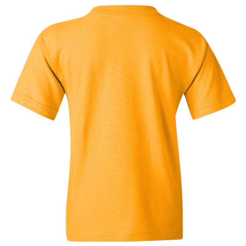 Lipscomb University Bisons Basic Block Youth Short Sleeve T Shirt - Gold