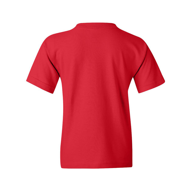 Radford University Highlanders Arch Logo Basic Cotton Short Sleeve Youth T Shirt - Red